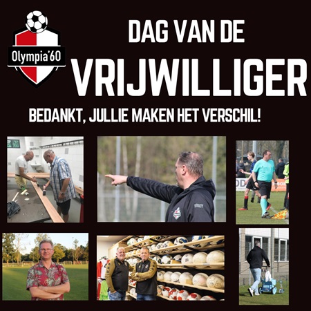 VRIJWILLIGERS OLYMPIA ’60 BEDANKT!