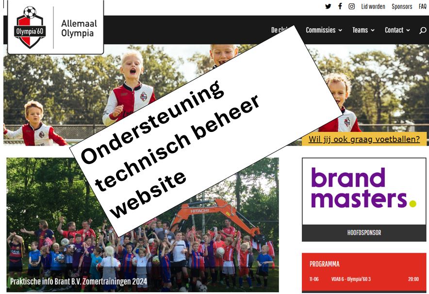 Gezocht: ad hoc technische ondersteuning website